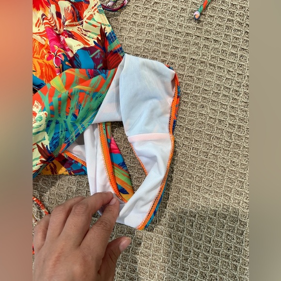 Women's Floral Print One Piece Swimsuit Plus Size 2XL - Picture 5 of 6